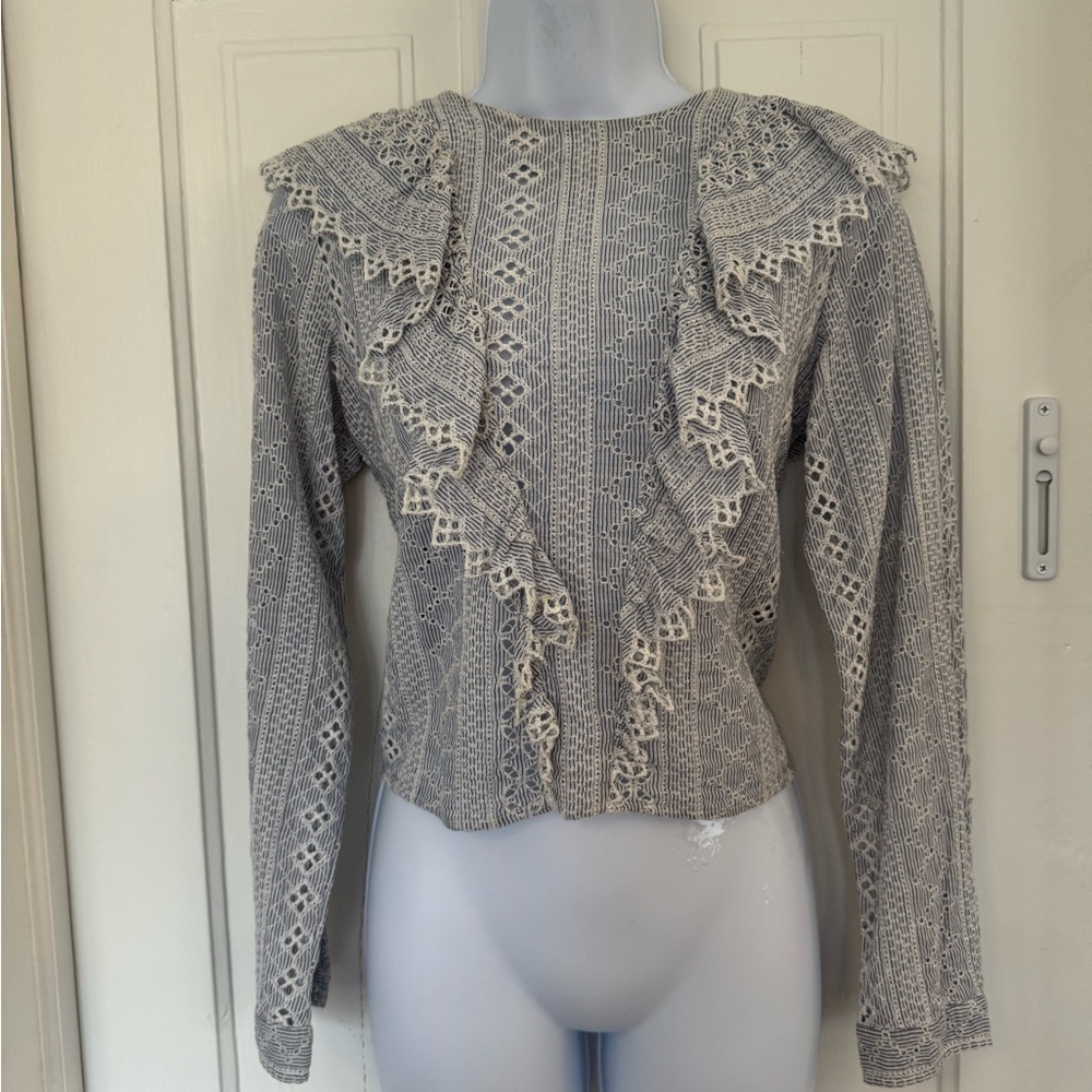 Ruffle Long Sleeve Top